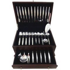 Retro Grace by Orla Vagn Mogensen Sterling Silver Flatware Set Service 77 Pieces