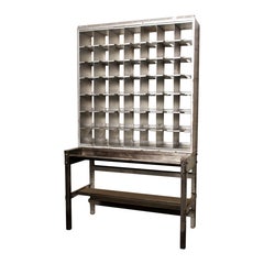 Vintage Industrial Metal Postal Desk