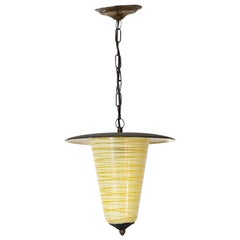 1950s French Pilastro - Mategot Style Ceiling Light