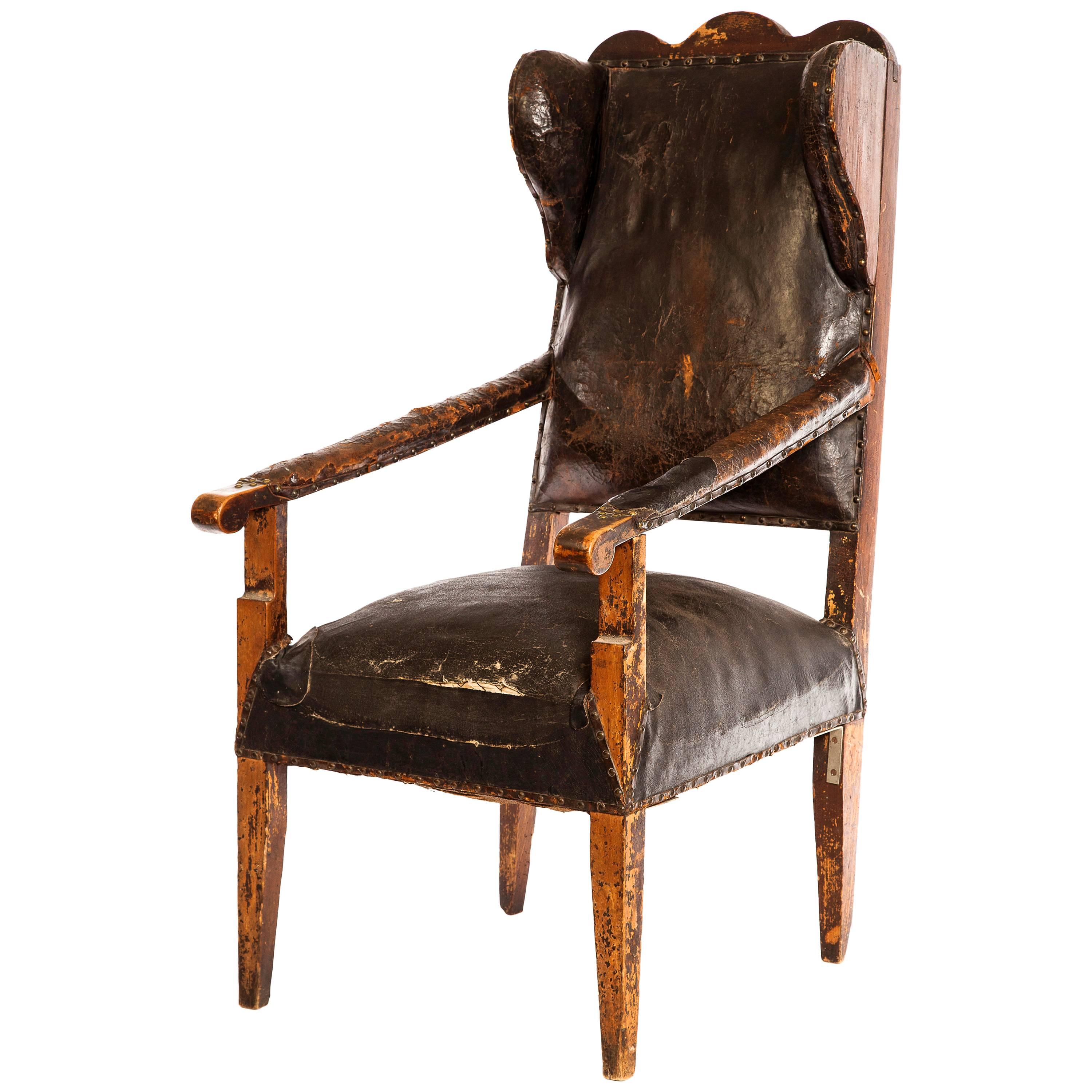 French Leather Chair