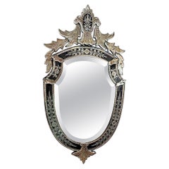 Antique Murano Glass Venetian Mirror by M.R. & Co. Paris (Circa 1890-1920)