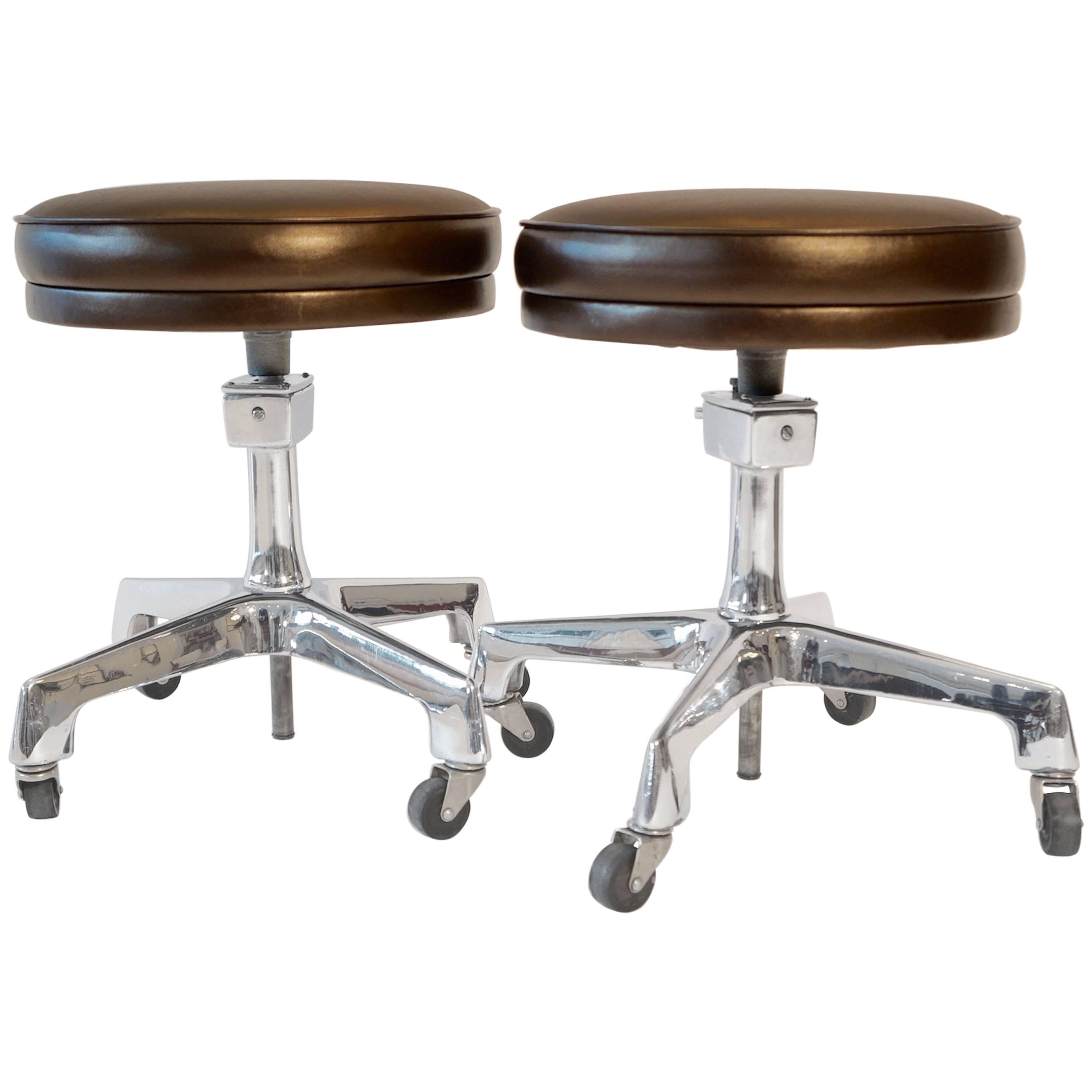 Two Reliance Industrial Stools For Sale
