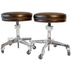 Two Reliance Industrial Stools