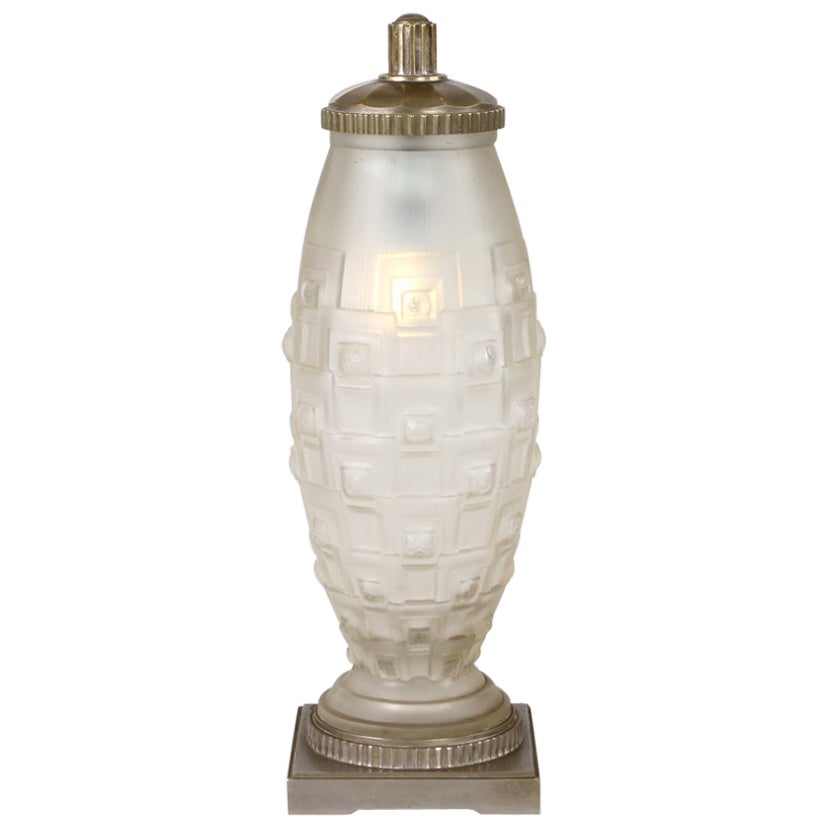 French Art Deco table lamp by Genet & Michon