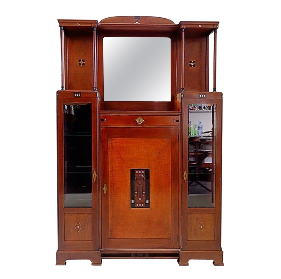 Meuble de rangement / vitrine Art Déco de Den Haag H. Pander & Zonen, vers 1930