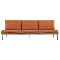 1950s Florence Knoll Parallel Bar System Three Seat Sofa for Reupholstery