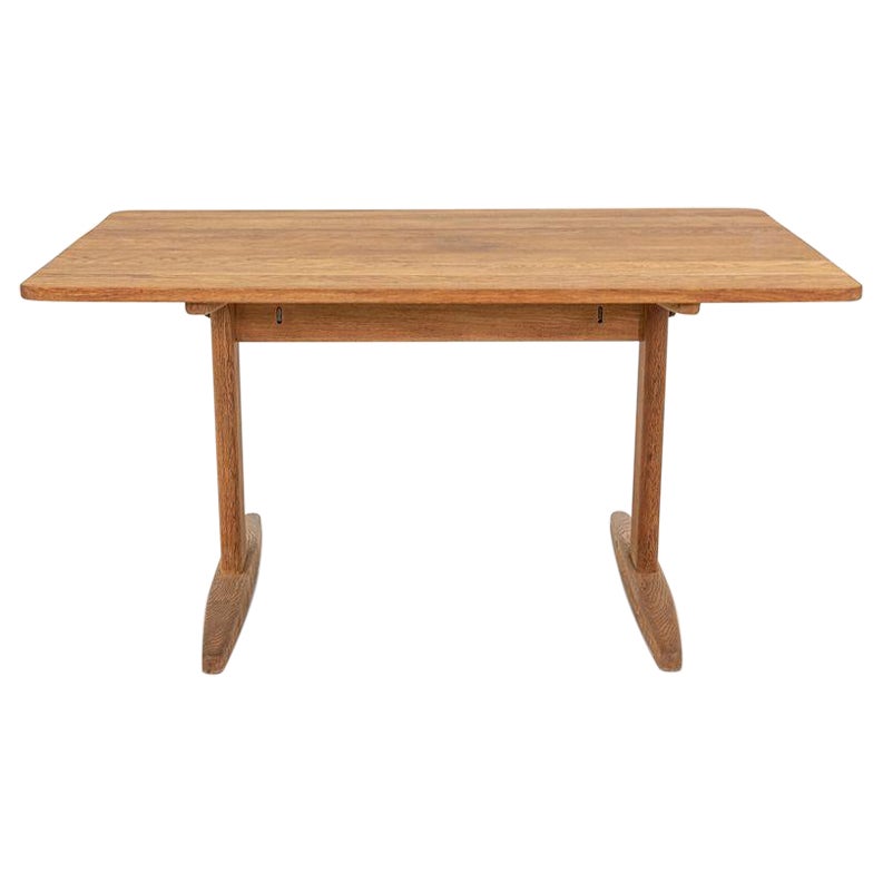 1970s Borge Mogensen Shaker Trestle Dining Table for Haarby C.M. Madsen Denmark