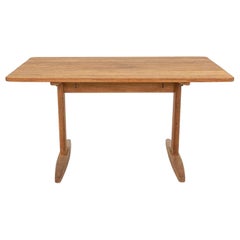 Table à manger à tréteaux Borge Mogensen des années 1970 pour Haarby C.M. Madsen Danemark