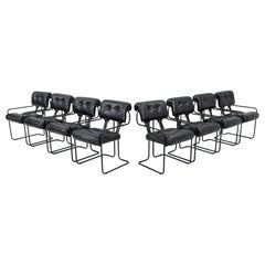 1970s Set of 8 Guido Faleschini Tucroma Armchairs i4 Mariani + Pace Collection