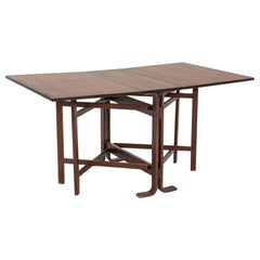 1979 Tavolo da pranzo a ribalta norvegese Bendt Winge per Kleppe Mobelfabrik