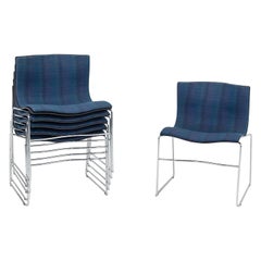 1989 Set of Six Lella and Massimo Vignelli for Knoll Handkerchief Dining Chairs