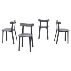 2019 Vitra All Plastic Dining Chairs by Jasper Morrison in Graphite Grey