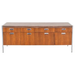 C. 1968 Myrtle Desk of High Point 900 Series Four Position Credenza in Walnut