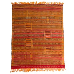 Vintage  Tuareg Rare Silk Mat, Also for Wall