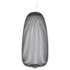 2024 Garcia Cumini for Foscarini Spokes 1 LED Suspension Lamp in Black
