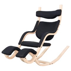 2024 Peter Opsvik para Varier Gravity Sillón Balans Negro con Haya