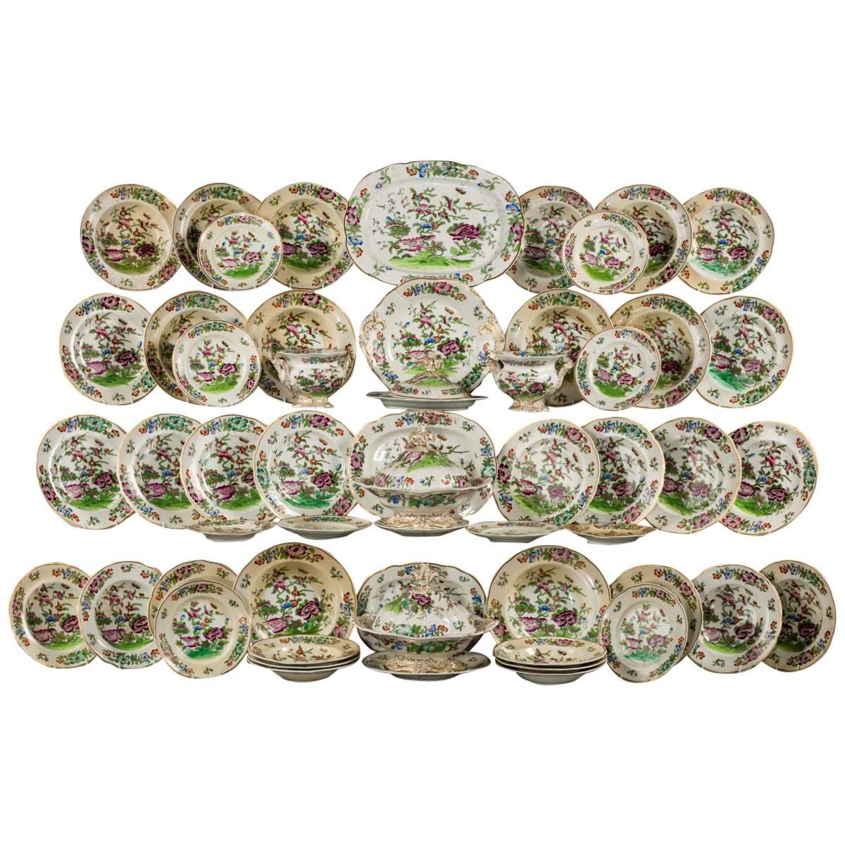 Mid-19th Century Oriental Design Part Dinner Service