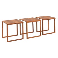 Set di tre tavolini Kai Kristiansen del 1960 Modello 33