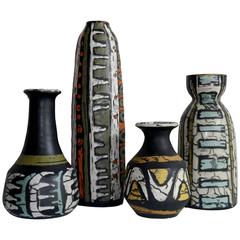Grouping of Four Ceramic Vases by Livia Gorka - Hungary, circa 1950 12
