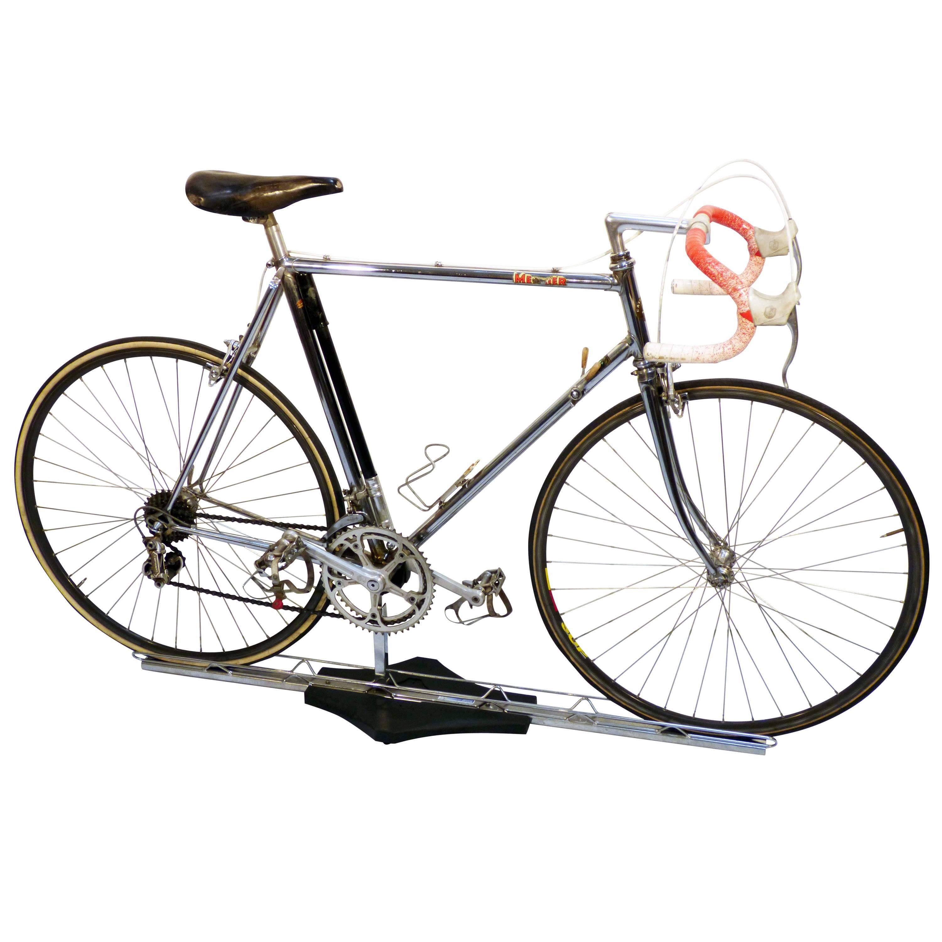 Chrome Race Bike by Cycles Mercier from France 1970s with Campagnolo Parts For Sale