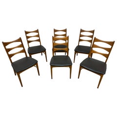 Mid-Century Modern Lane Style Dining Chairs - Set of 6