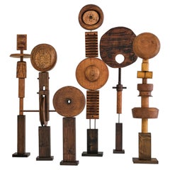 Set of 6 "Poetry of Things" Sculptures by German Artist Rolf Hans