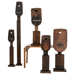 Set of 5 Sculputures by German Artist Rolf Hans
