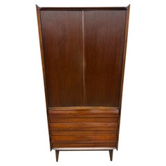 Mid-Century Modern Lane 1st Edition Walnut Armoire