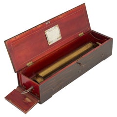 Marquetry Wooden Music Box by Nicole Frères
