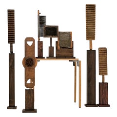 Set of 7 Sculptures by German Artist Rolf Hans