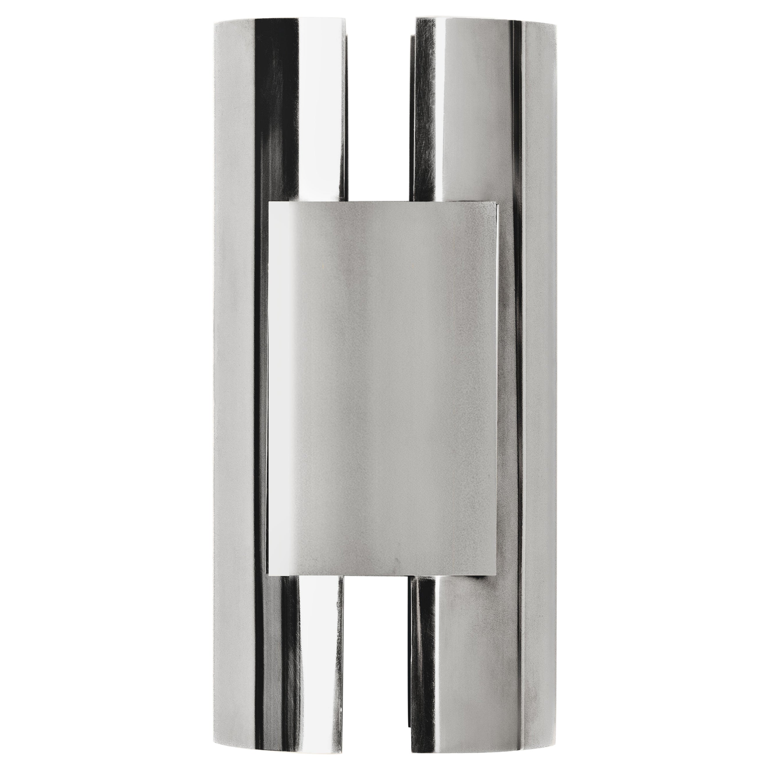 Contemporary Mirror Polished Aluminium Silver Light Sculpture by Marie Jeunet