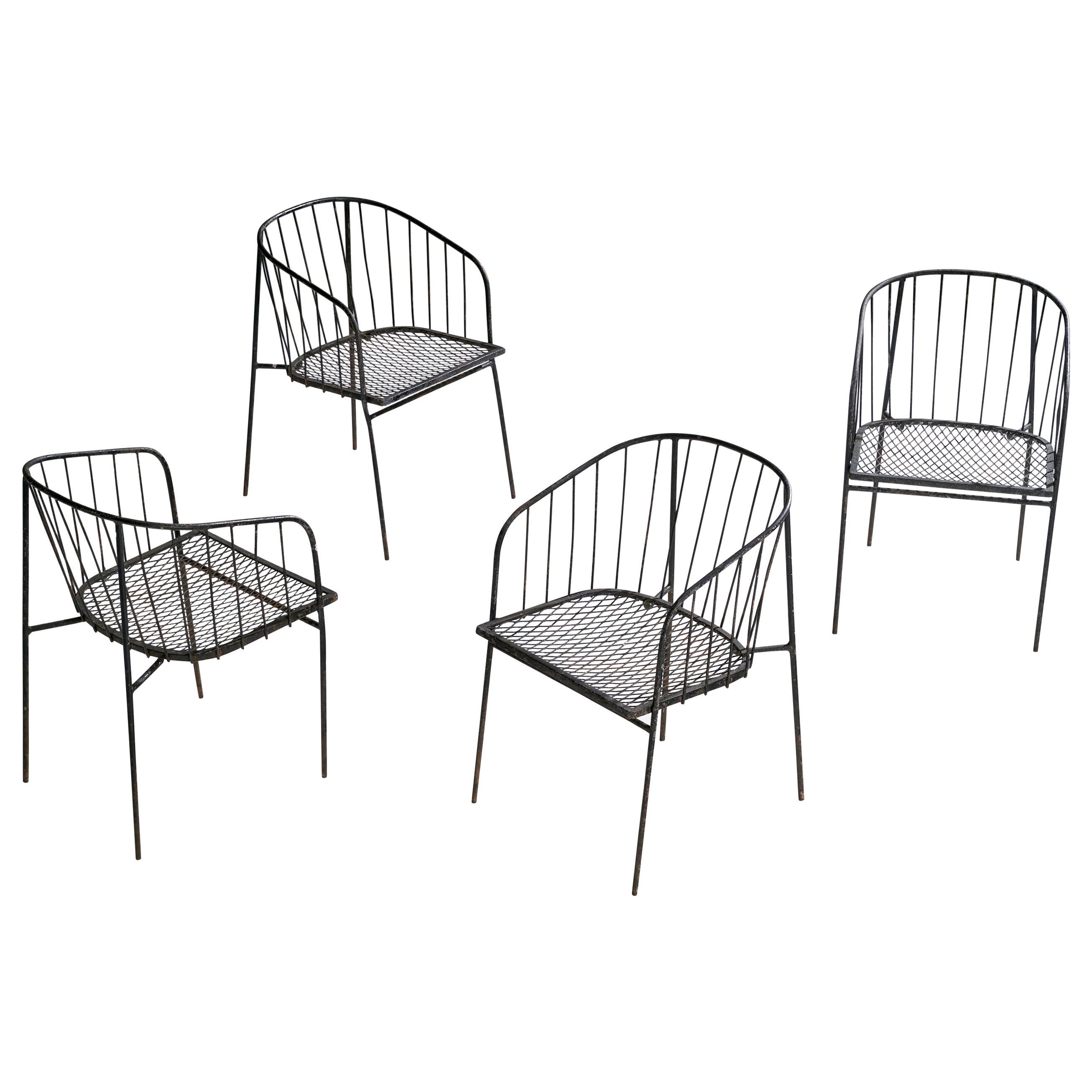 George Nelson, Armchairs, Iron, USA, 1950s For Sale at 1stDibs George Nelson, Armchairs, Iron, USA, 1950s For Sale at 1stDibs