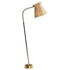Lisa Johansson-Pape, Floor Lamp, Brass, Fabric, Plastic, 1960s