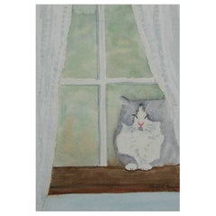MAGGIE FRASER - Acquerello d'epoca - Firmato - Senza cornice - Circa 1996