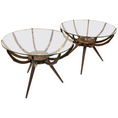 Pair of  Ragno  Tables Carlo De Carli