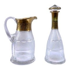 Antique Moser Decanter and water jug
