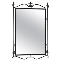 Miroir en fer forgé d'intérieur et d'extérieur Paul Ferrante W Arrows