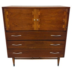 Mid-Century Modern Lane Acclaim Walnut High Chest