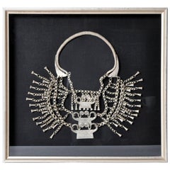Silberne Geisterschloss-Halskette des H'mong-Stammes