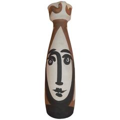 Pablo Picasso Tall Ceramic Vase "Visage"