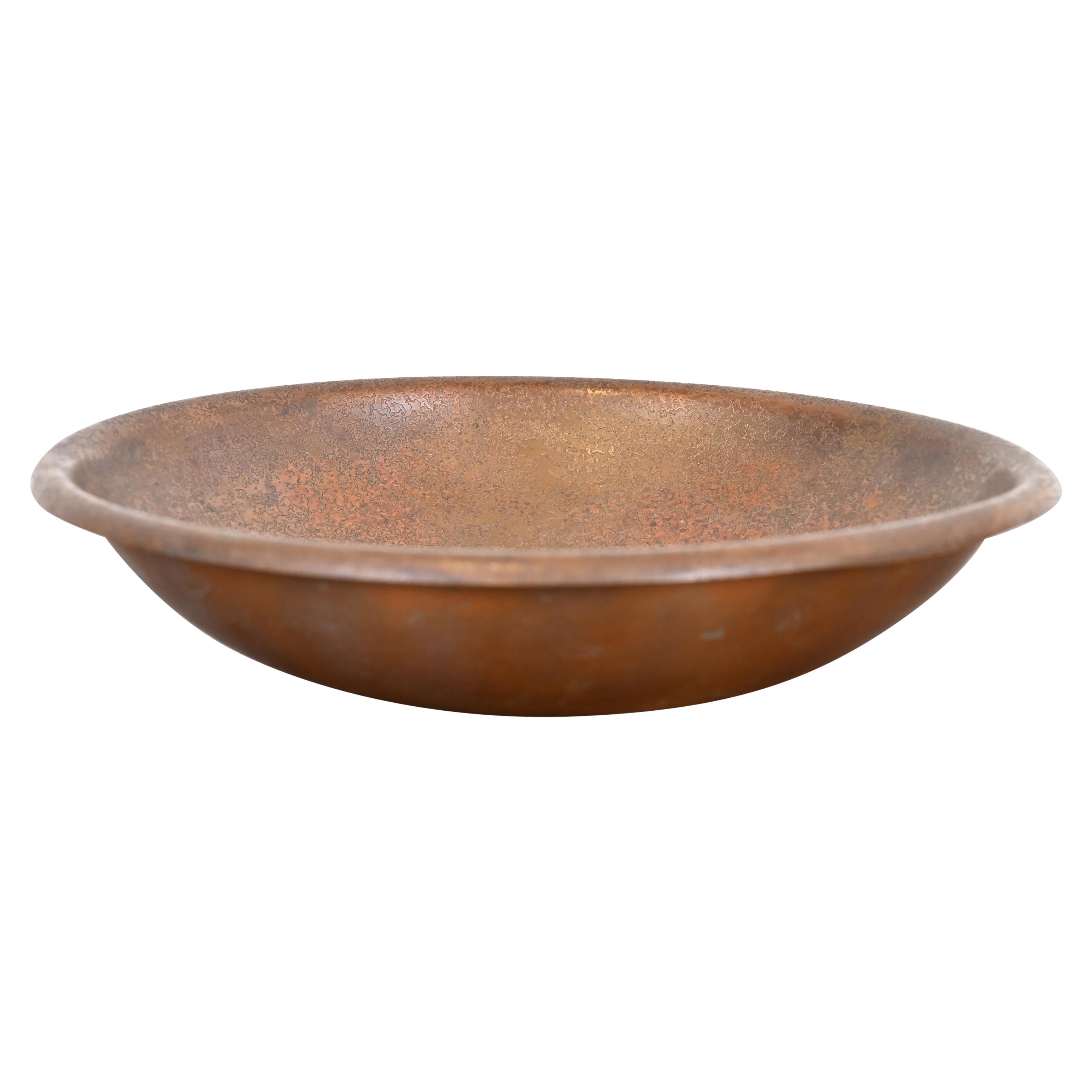 Cuenco grande de bronce Roycroft Arts & Crafts, Circa 1900