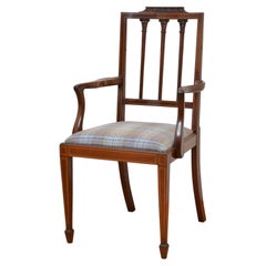 Sheraton Revival Mahogany Armchair Desk Chair