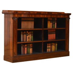 Offenes Bücherregal William IV, niedrig, aus Palisanderholz