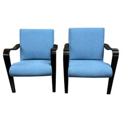 Pareja de sillones Thonet de madera curvada de 1930 al estilo de Alvar Aalto