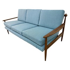 Mid-Century Modern Walnut Sofa
