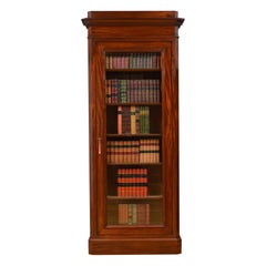 Librería Antigua Alta y Esbelta de Caoba