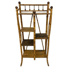 Vintage Bamboo Tiered Etagere