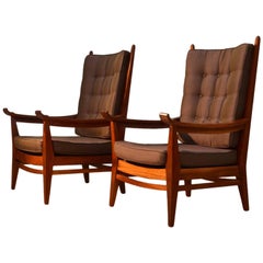 1930's Pair of Rare Modernist Lounge Chairs by Bas Van Pelt, Netherlands