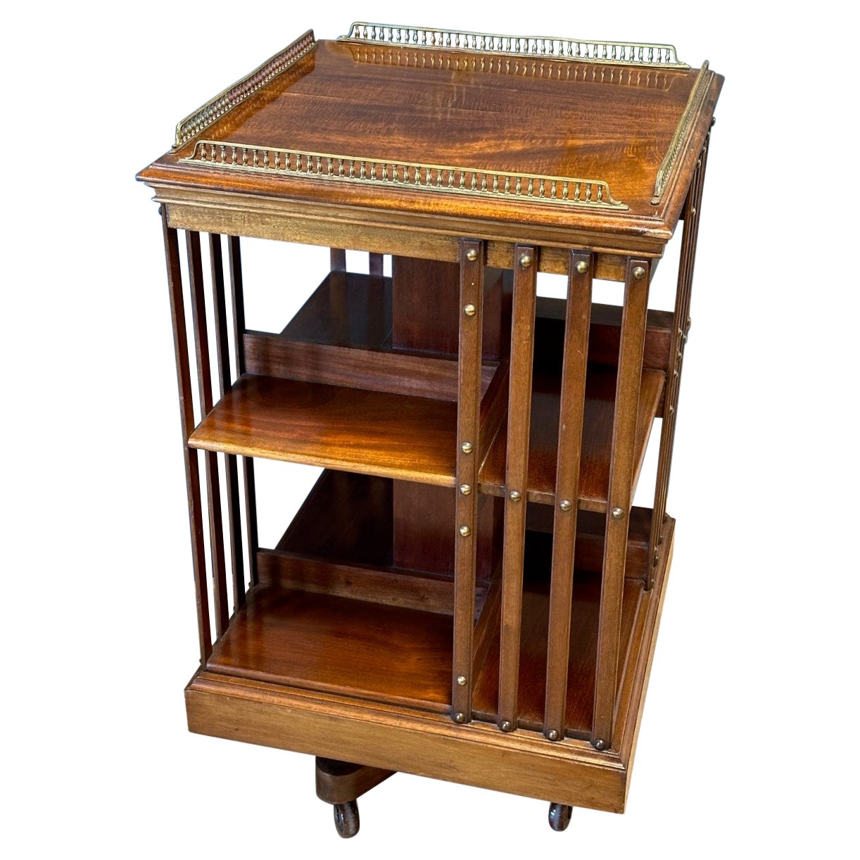 Antique revolving bookcase
