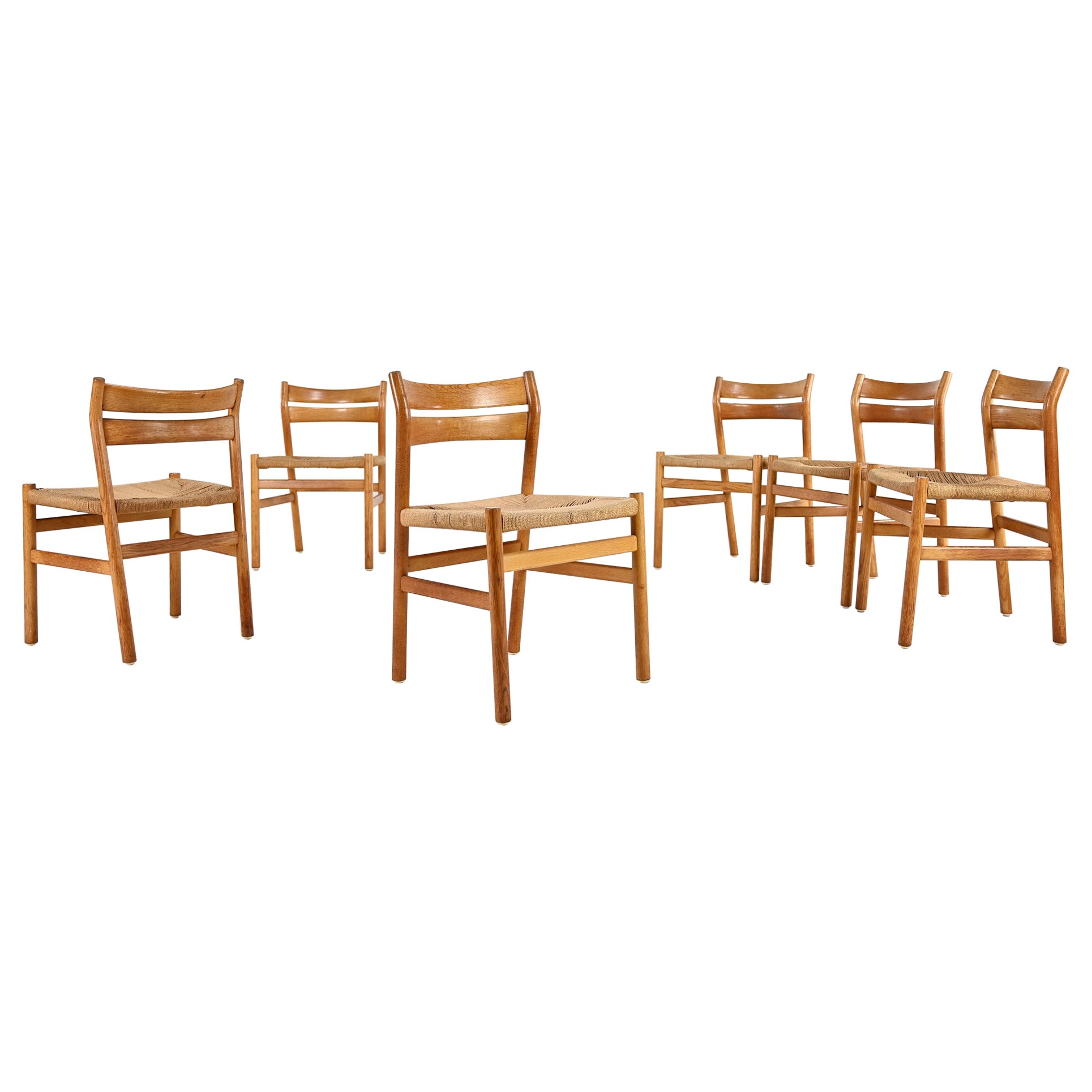 Børge Mogensen, set of 6 BM-1 chairs for C.M Madsens Møbelfabrik